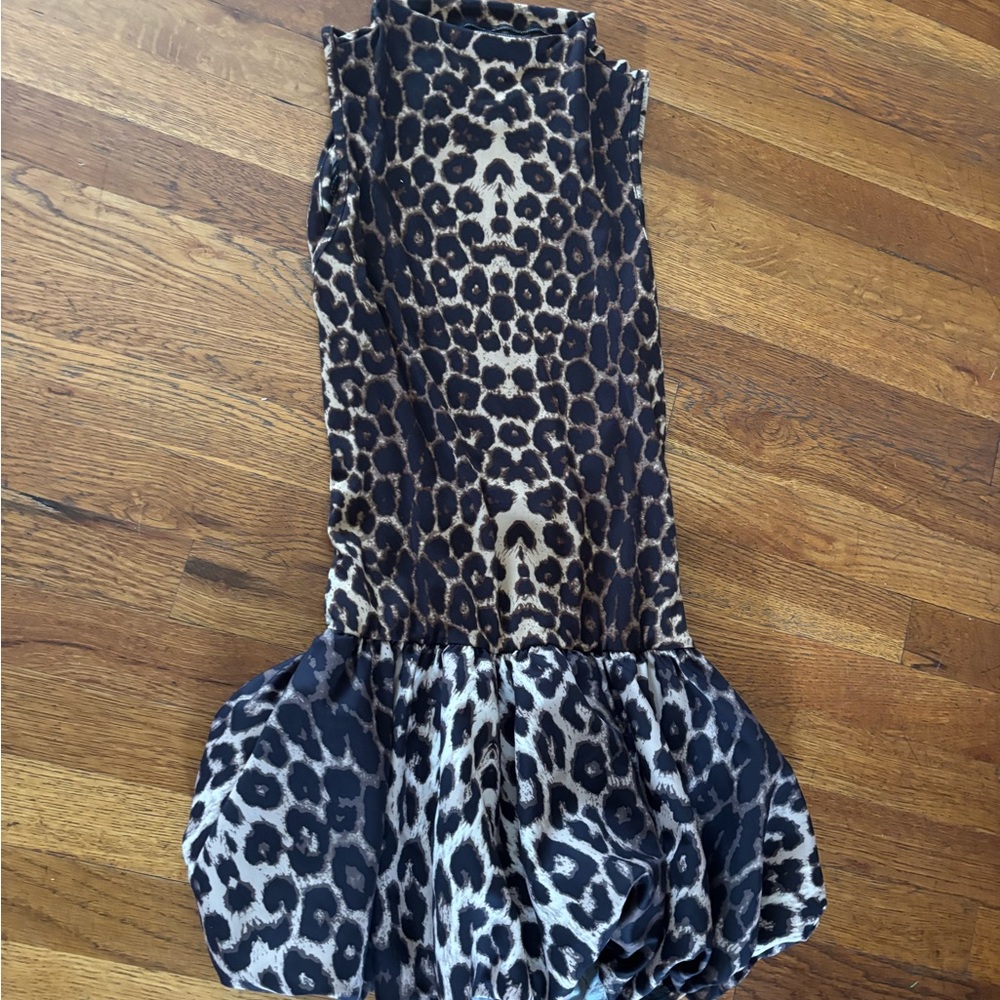 Leopard Print Sleeveless Dress
